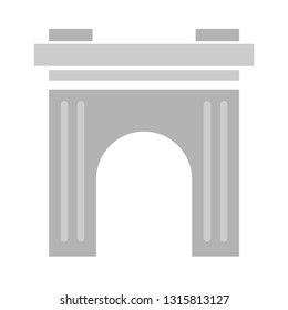 vector arch icon. arc gate logo isolated