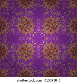 Vector architectural muslim texture design. Can be used for brochures invitations, persian motif. Islamic colored mandala round ornament on colorful background.