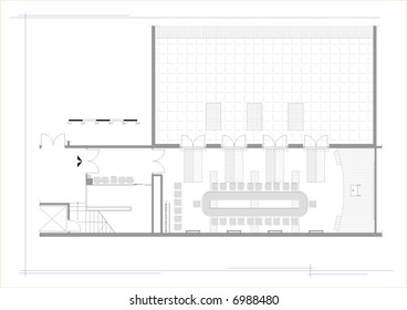 vector of architectural plan