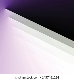 Vector architectural style lilac, black and white  overlap layer on dark space for template background design