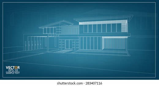  Vector architectural template background.