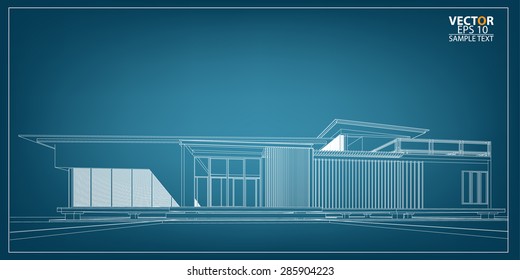 Vector architectural template background.