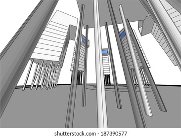 vector architecture background