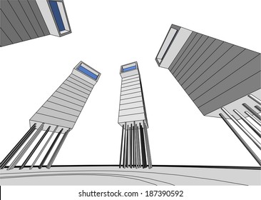 vector architecture background