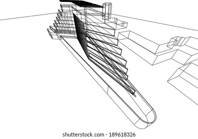 vector architecture background