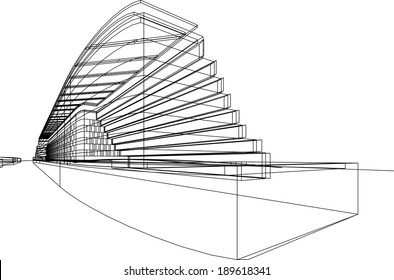 vector architecture background