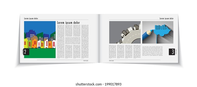 Vector architecture brochure template, eps10