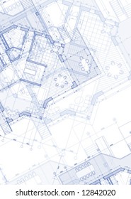 vector architecture house plan background