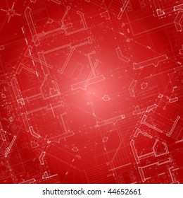 Vektorarchitektur-Haus-Plan