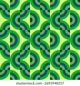 Vector - Arcs seamless pattern, colorful template.
