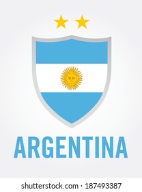 Vector Argentina Championship Soccer Crest 