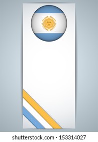 Vector - Argentina Country Set of Banners