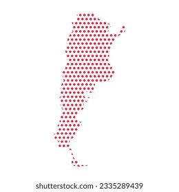 Vector Argentina Dotted Map Illustration, can be used for business designs, presentation designs or any suitable designs.