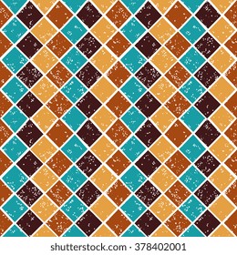 Vector argyle seamless pattern in browm color scheme