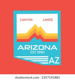 vector of arizona hills perfect for sticker, print,etc