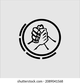 vector arm arm and handshake black and white black and white background