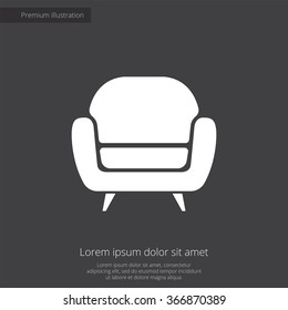 Vector armchair Icon