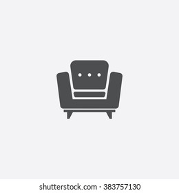 Vector Armchair Icon.