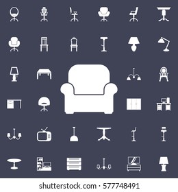 Vector armchair Icon.