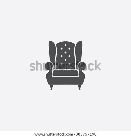 Vector armchair Icon.
