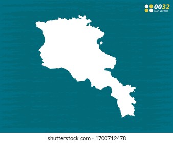Vector of Armenia map on dark background.