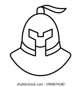 Vector Armor Outline Icon Design
