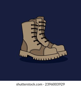 vector army boots, graphic resources