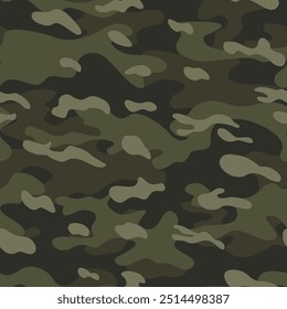 
vector army camouflage, military khaki pattern, forest texture, hunting background