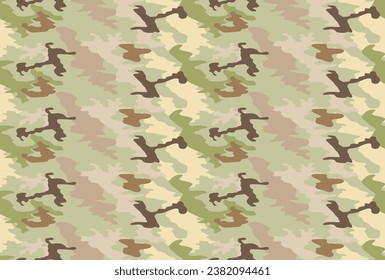 Vector army and military camouflage texture pattern background