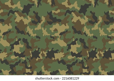 
Vector army seamless camouflage, modern pattern, disguise, forest print