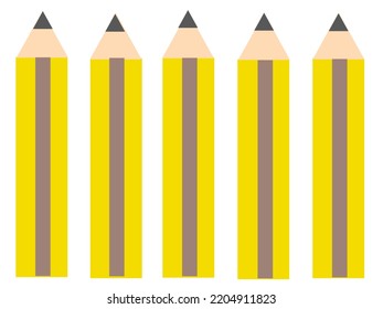 Vector Arrangement Of Pencils On A White Background For Mobile Phone Wallpaper And Laptop Wallpaper