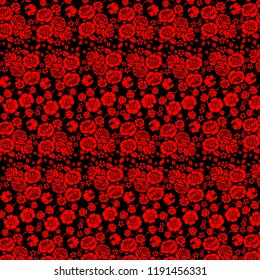 Vector arrangements for greeting card or invitation design background. Ornament of roses small
