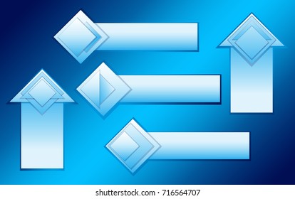 Vector Arrow Background. Abstract Arrow. Arrow Geometric. Modern Arrow.