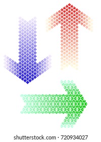 Vector Arrow Background . Abstract Arrow . Natural, vegetable Arrow