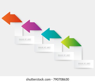 Vector Arrow banners set