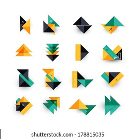 Vector arrow business geometric stickers for business background | numbered banners | business lines | graphic website