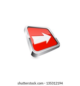 Vector arrow button. Vector