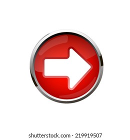 Vector arrow button. Vector