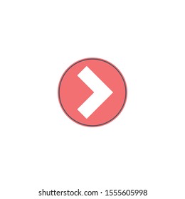 Vector arrow button. Stock Vector illustration isolated on white background.