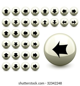 vector arrow buttons