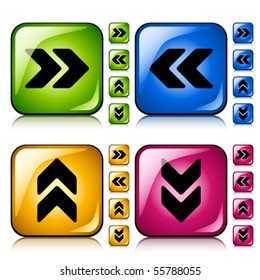 vector arrow buttons