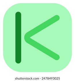 Signo de flecha de Vector con ícono de línea izquierda. Perfecto para interfaces de App y Web, infografías, presentaciones, marketing, etc.