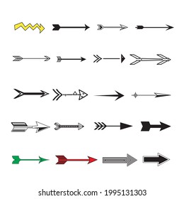 Vector Arrow collection pack illustration 
