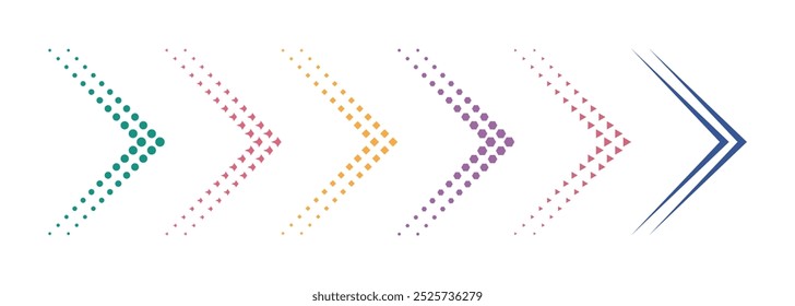 vector arrow color collection design illustration isolated background