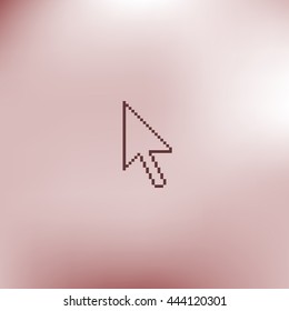 Vector arrow cursor stock icon illustration design