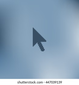 Vector arrow cursor stock icon illustration design
