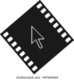 Vector arrow cursor stock icon illustration design