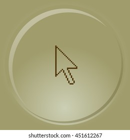 Vector arrow cursor stock icon illustration design