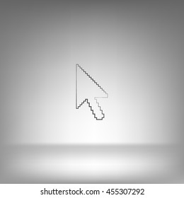 Vector arrow cursor stock icon illustration design