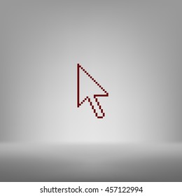 Vector arrow cursor stock icon illustration design
